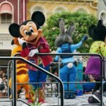 colorful disney parade at disneyland paris