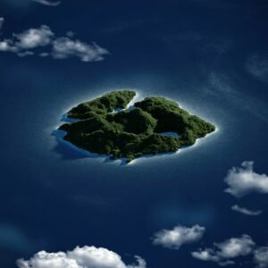 an island in the ocean